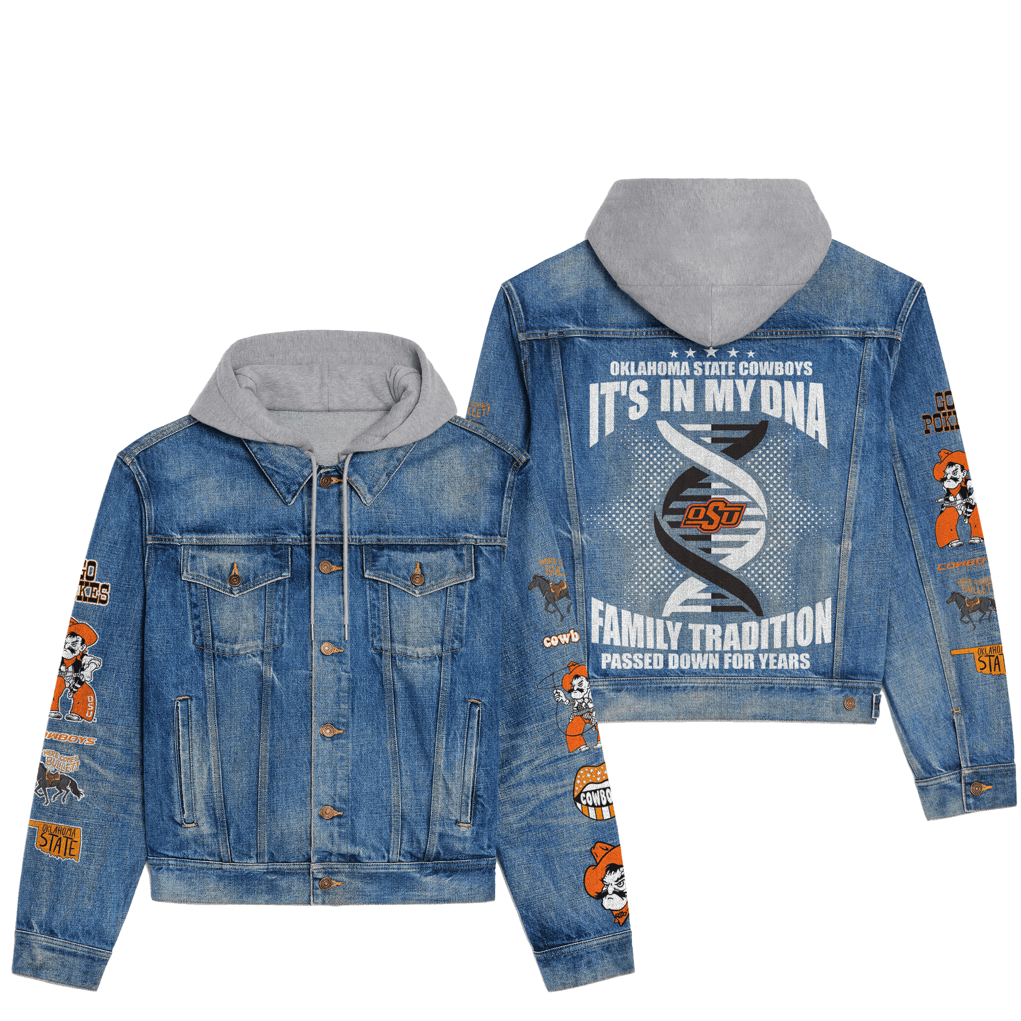 Okhoma State Cowboys Premium Fall Fashion Denim Jackets For Men Women Best Jacket 2025