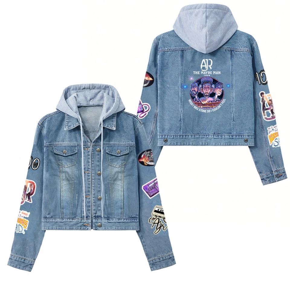 Ajr The Maybe Man Tour Hooded Denim Jacket Best Fall Jackets 2025 For Men And Women For Fan