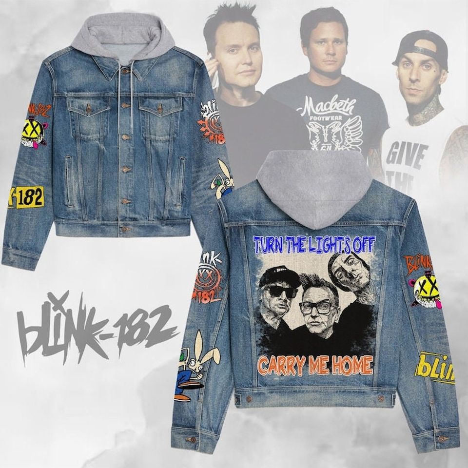 B182 World Tour Hooded Denim Jacket Best Fall Jackets 2025 For Men And Women For Fans
