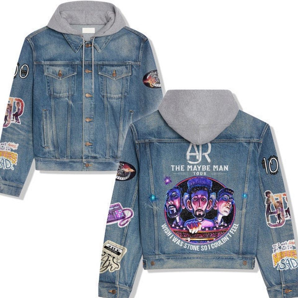 Ajr The Maybe Man Tour Hooded Denim Jacket Best Fall Jackets 2025 For Men And Women