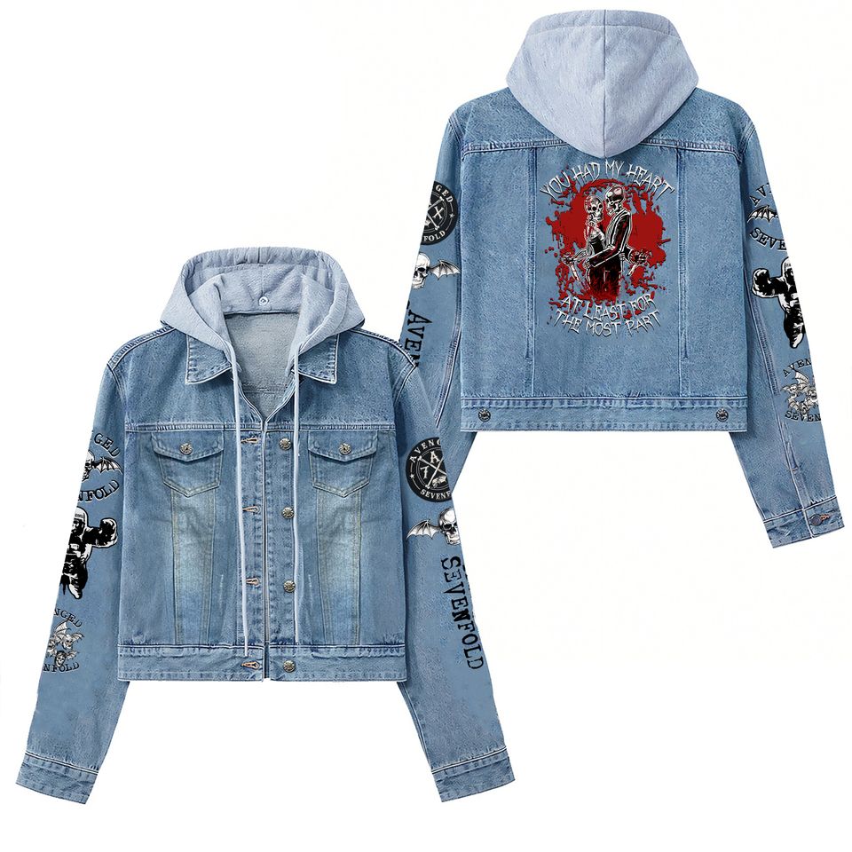Avenged Sevenfold At Least For The Most Part Hooded Denim Jacket Best Fall Jackets 2025 For Men And Women