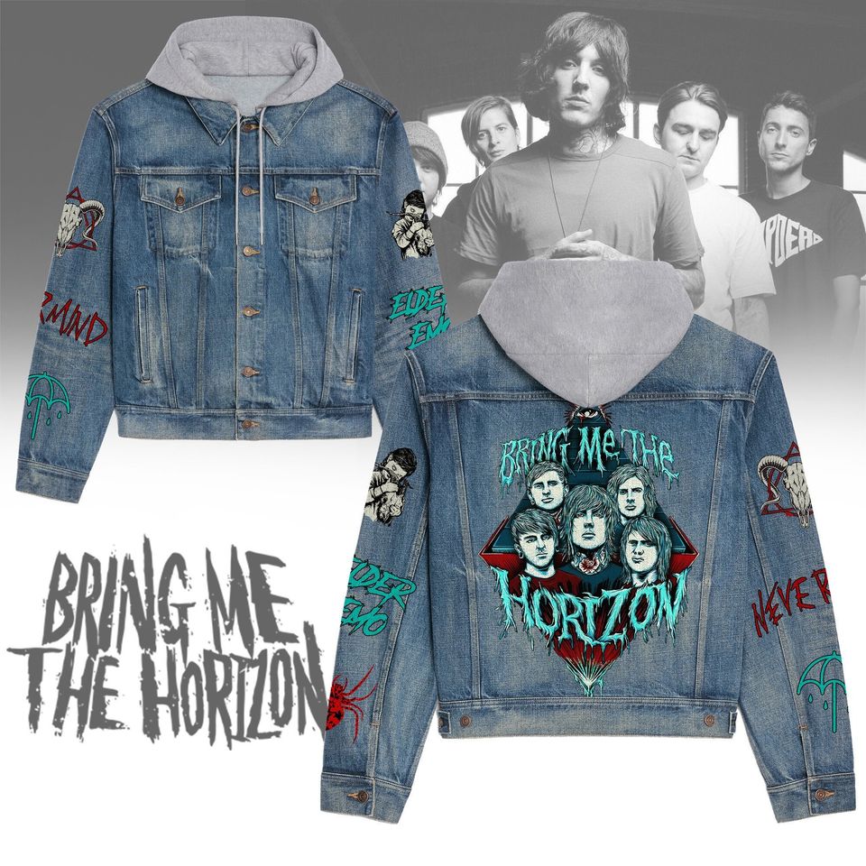 Bring Me The Horizon 3 Hooded Denim Jacket Best Fall Jackets 2025 For Men And Women
