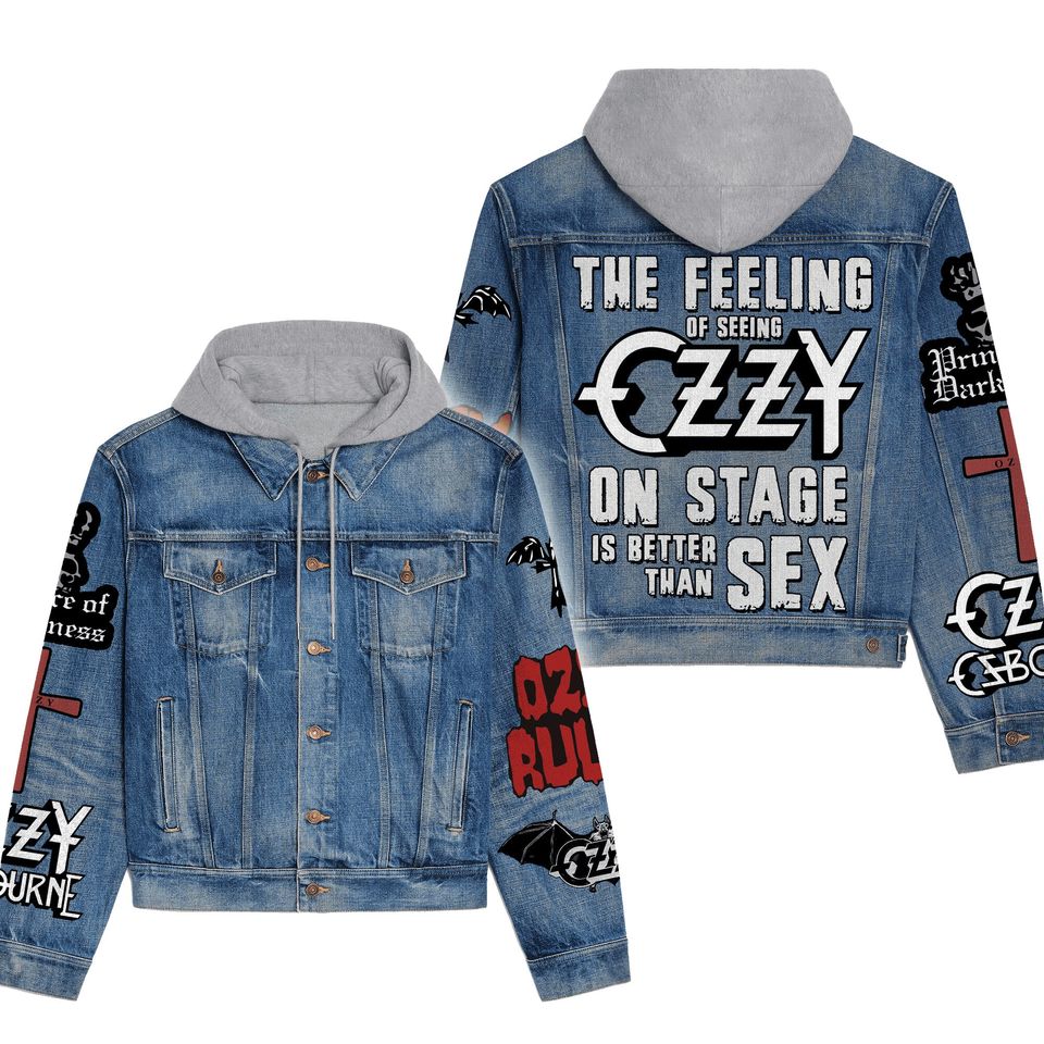 Ozzy Osbourne Hooded Denim Jacket Best Fall Jackets 2025 For Men And Women