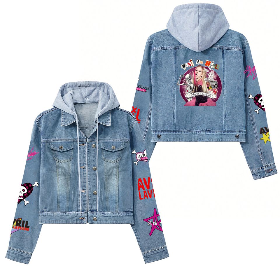 Avril Lavigne What The Hell Hooded Denim Jacket Best Fall Jackets 2025 For Men And Women