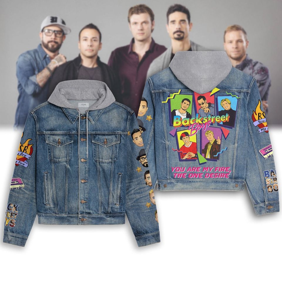 Backstreet Boys I Want It That Way Song Hooded Denim Jacket Fall Jackets 2025 For Men Women For Fans