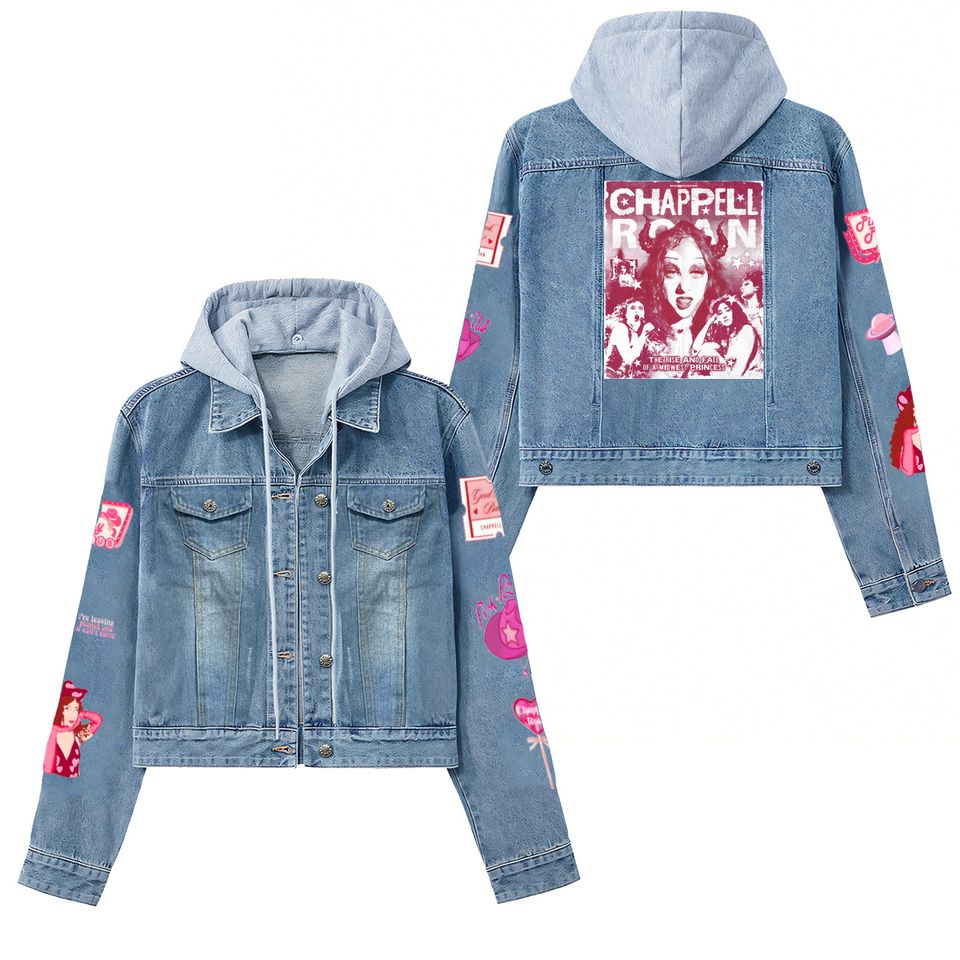 Chappell Roan Hooded Denim Jacket Casual Fall Jackets 2025 For Men And Women