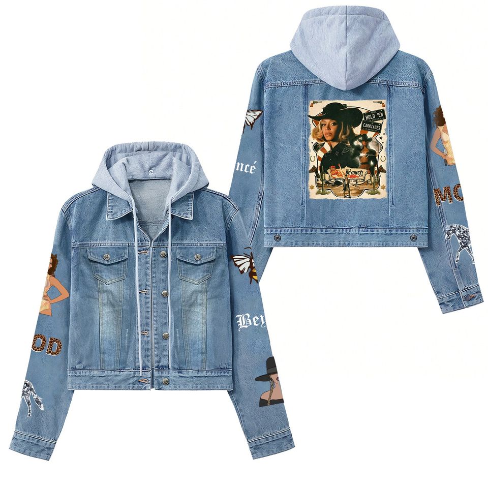 Beyonce Cowboys Hooded Denim Jacket Best Fall Jackets 2025 For Men And Women