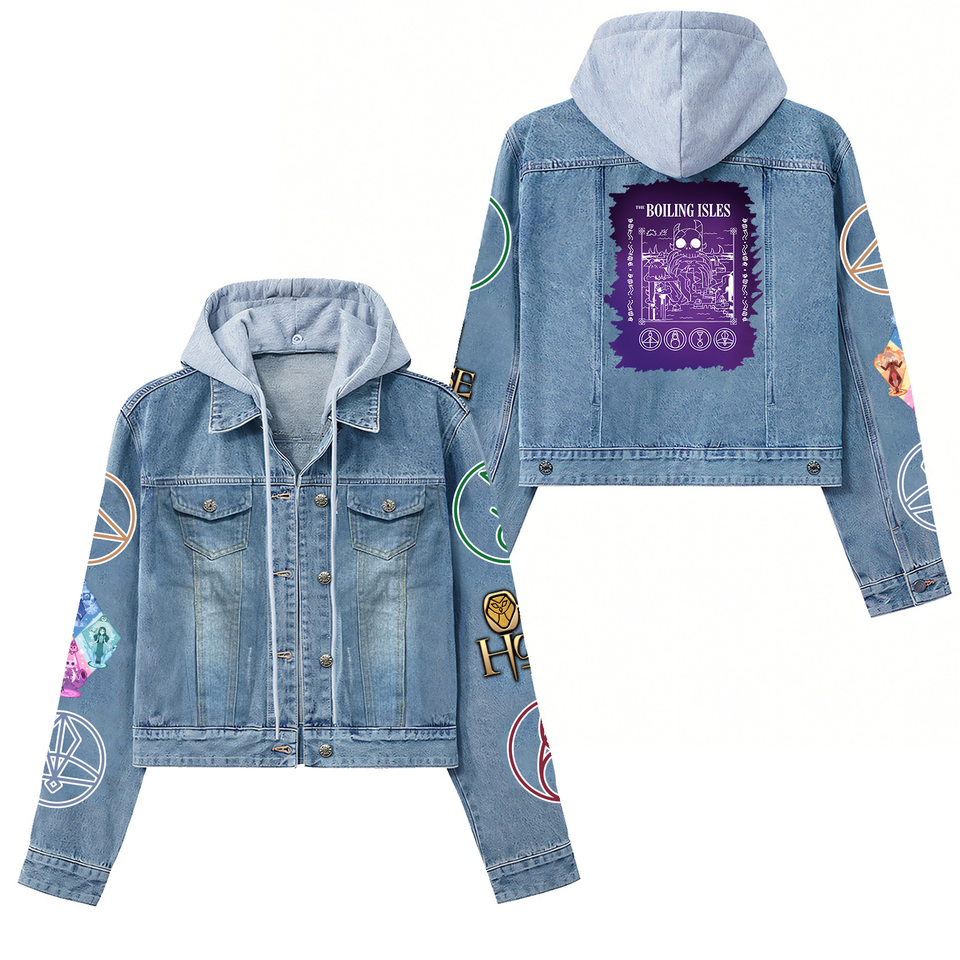 The Owl House Hooded Denim Jacket Best Fall Jackets 2025 For Men And Women