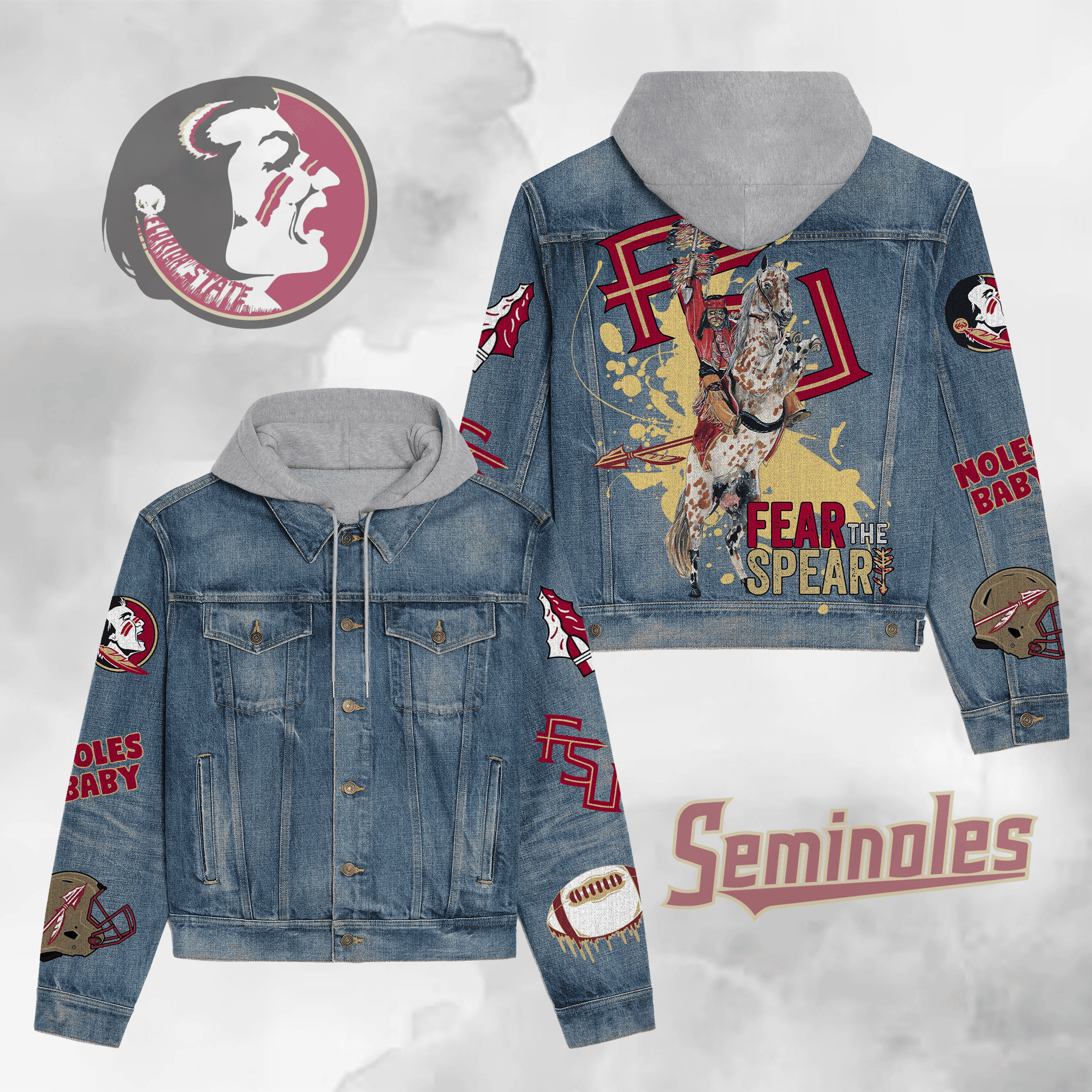 Florida State Seminoles Premium Fall Fashion Denim Jackets For Men Women Best Jacket 2025