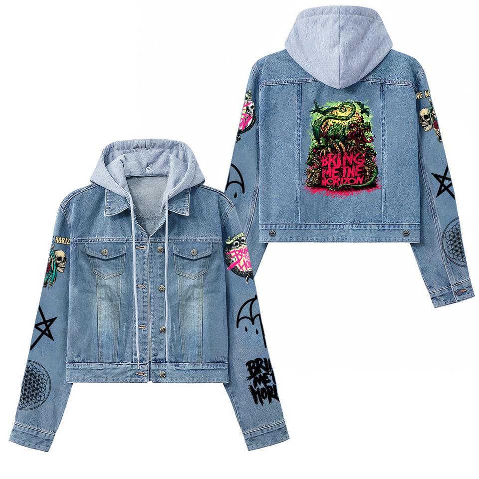 Bring Me The Horizon 2 Hooded Denim Jacket Best Fall Jackets 2025 For Men And Women