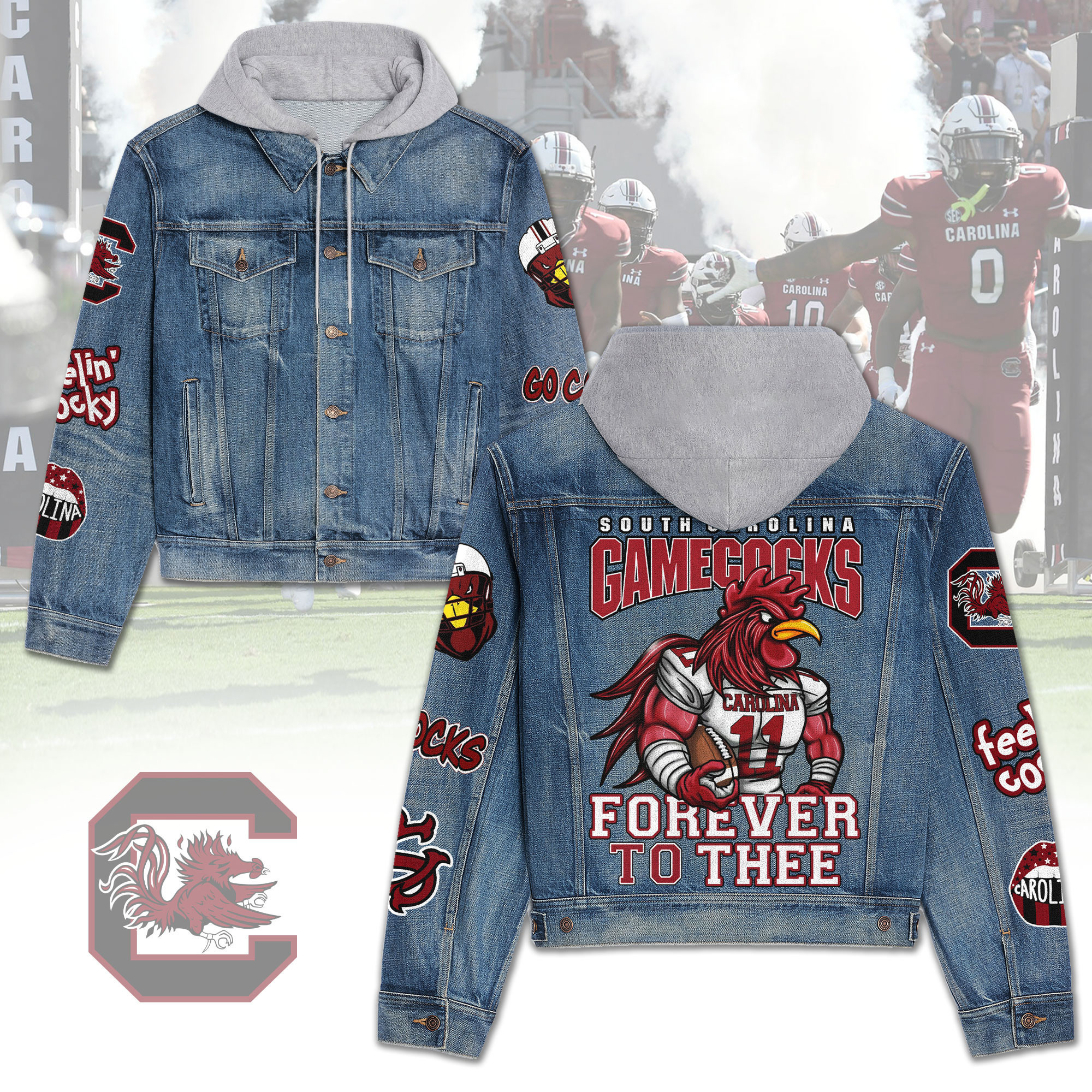 South Carolina Gamecocks Premium Fall Fashion Denim Jackets For Men Women Best Jacket 2025