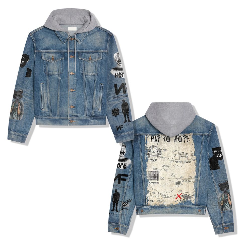 Map To Hope Hooded Denim Jacket Best Fall Jackets 2025 For Men And Women