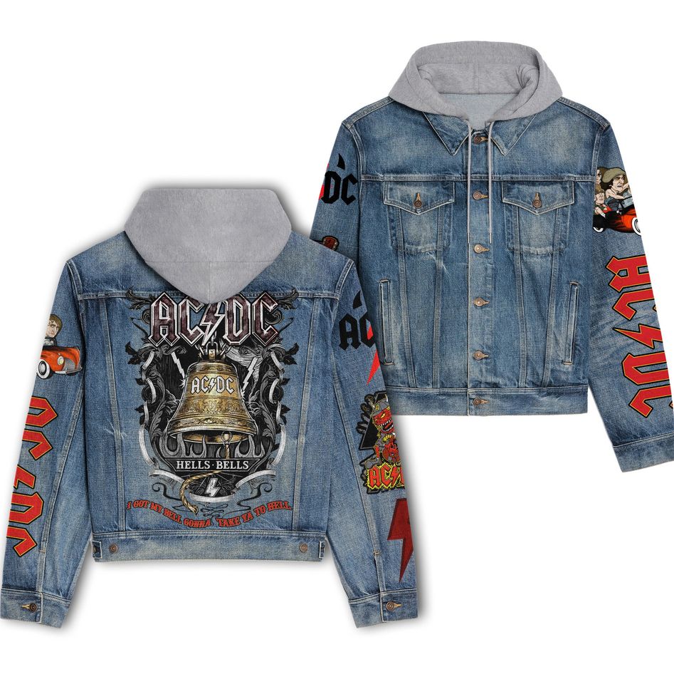 A.C.D.C Hooded Denim Jacket Fall Jackets 2025 For Men Women For Fans
