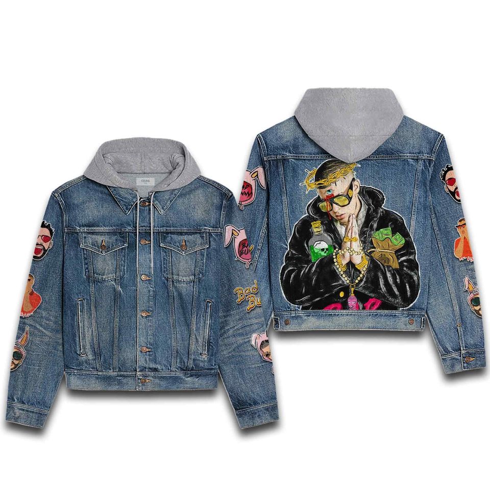 Bad Bunny Hooded Denim Jacket Best Fall Jackets 2025 For Men And Women
