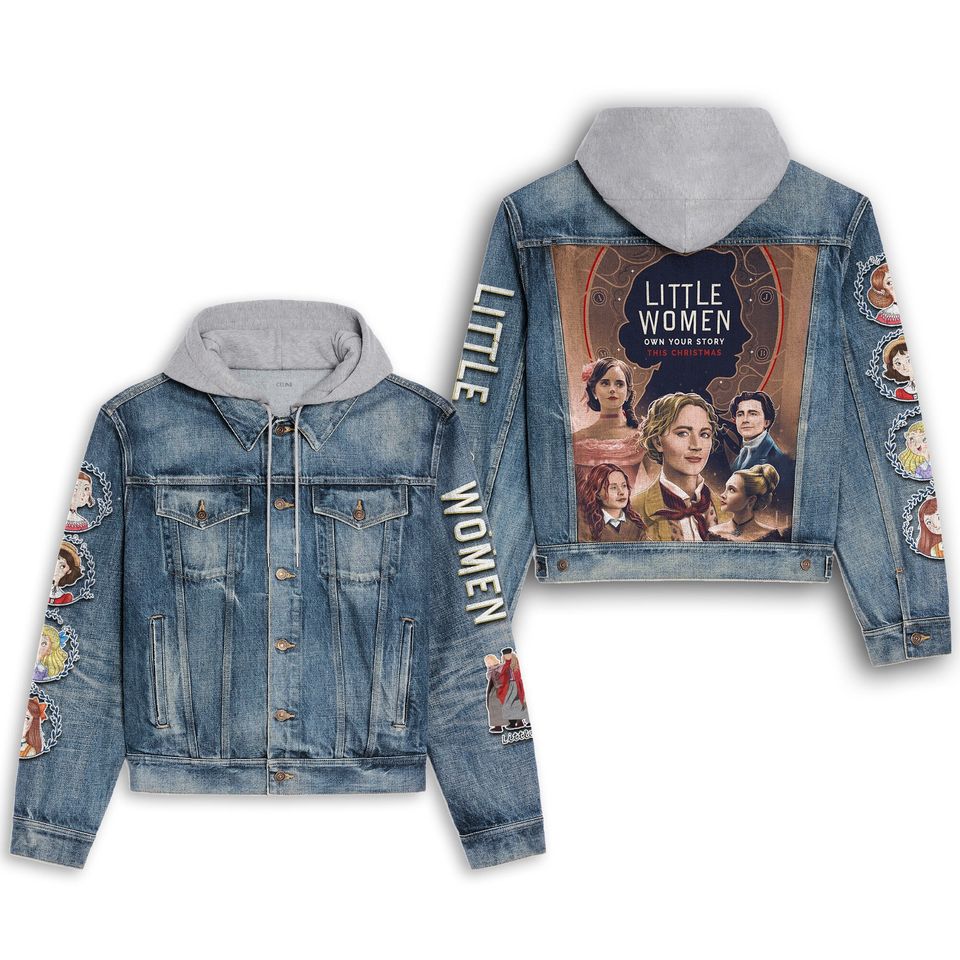 Little Women Hooded Denim Jacket Best Fall Jackets 2025 For Men And Women