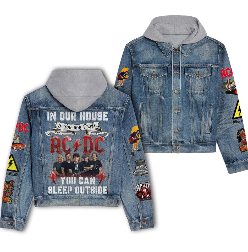 A.C.D.C Hooded Denim Jacket Best Fall Jackets 2025 For Men And Women For Fans