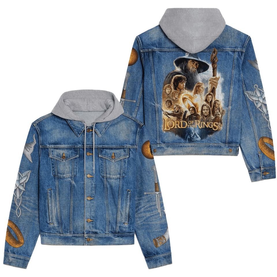 Lord Of The Rings Hooded Denim Jacket Best Fall Jackets 2025 For Men And Women