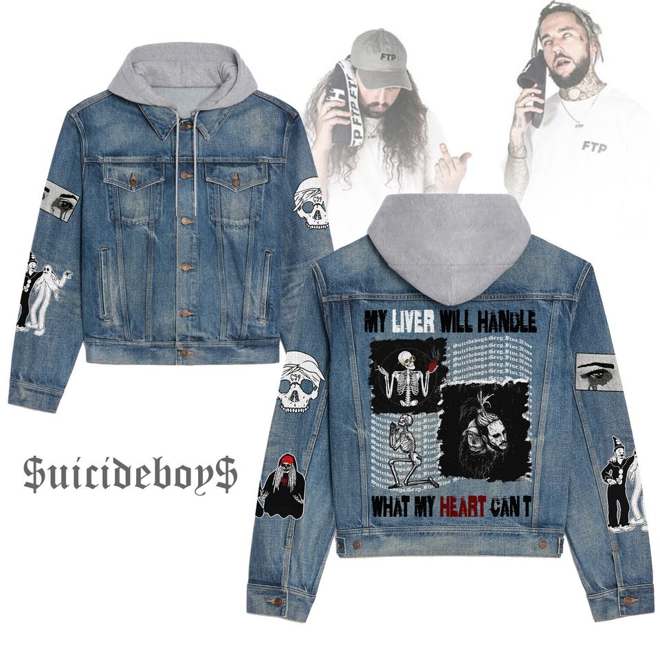 Uicideboy Hooded Denim Jacket Best Fall Jackets 2025 For Men And Women