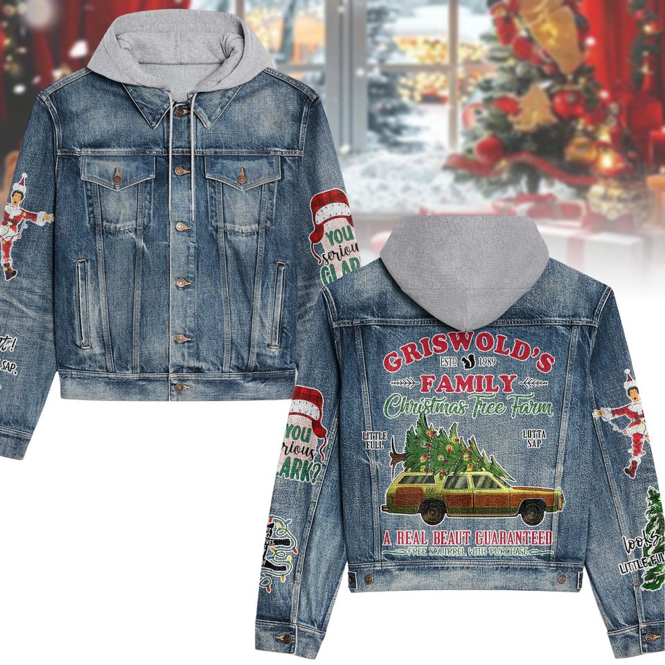 National Lampoon Griswold Hooded Denim Jacket Fall Winter 2025 Fashion For Men Women