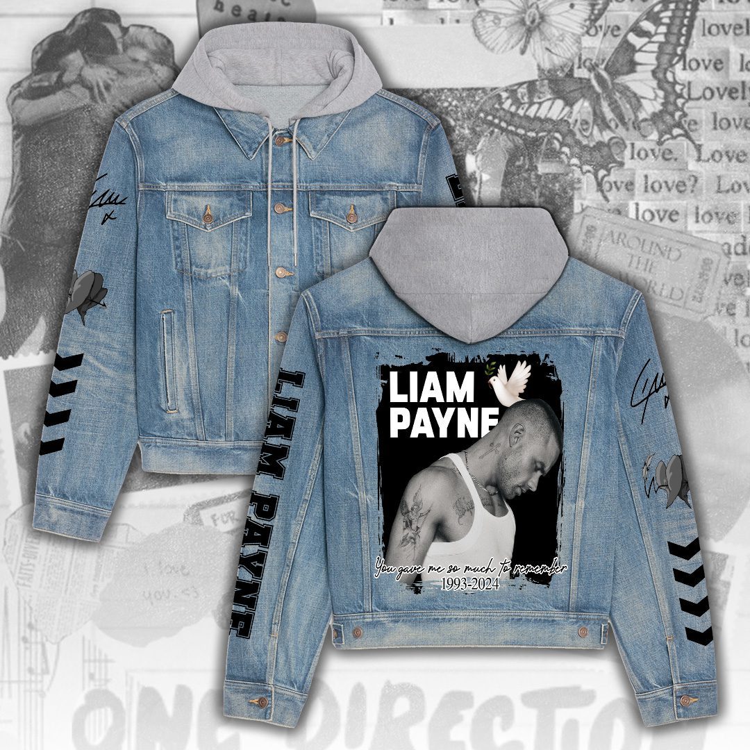 Liam Payne Denim Hood Jacket Trendy Fall Jackets 2025 For Men And Women Hot Item For Cold Weather 