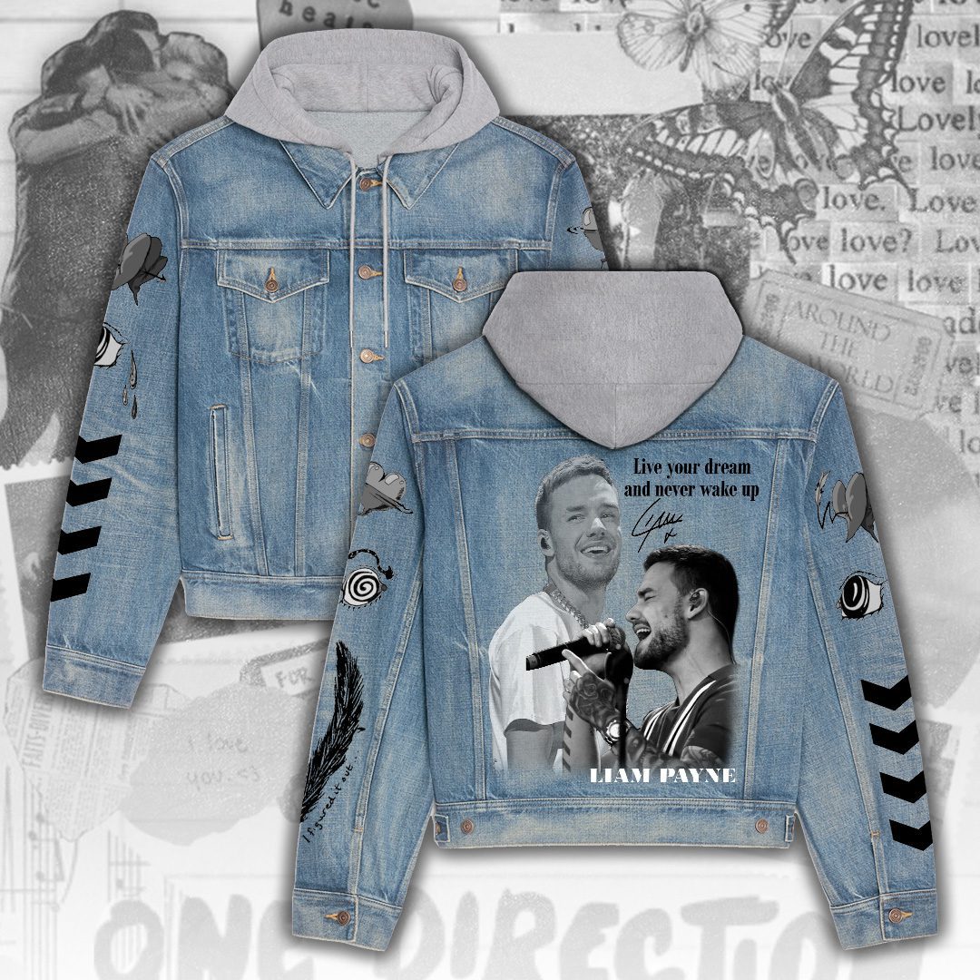 Liam Payne Denim Hood Jacket Trendy Fall Jackets 2025 For Men And Women 2025