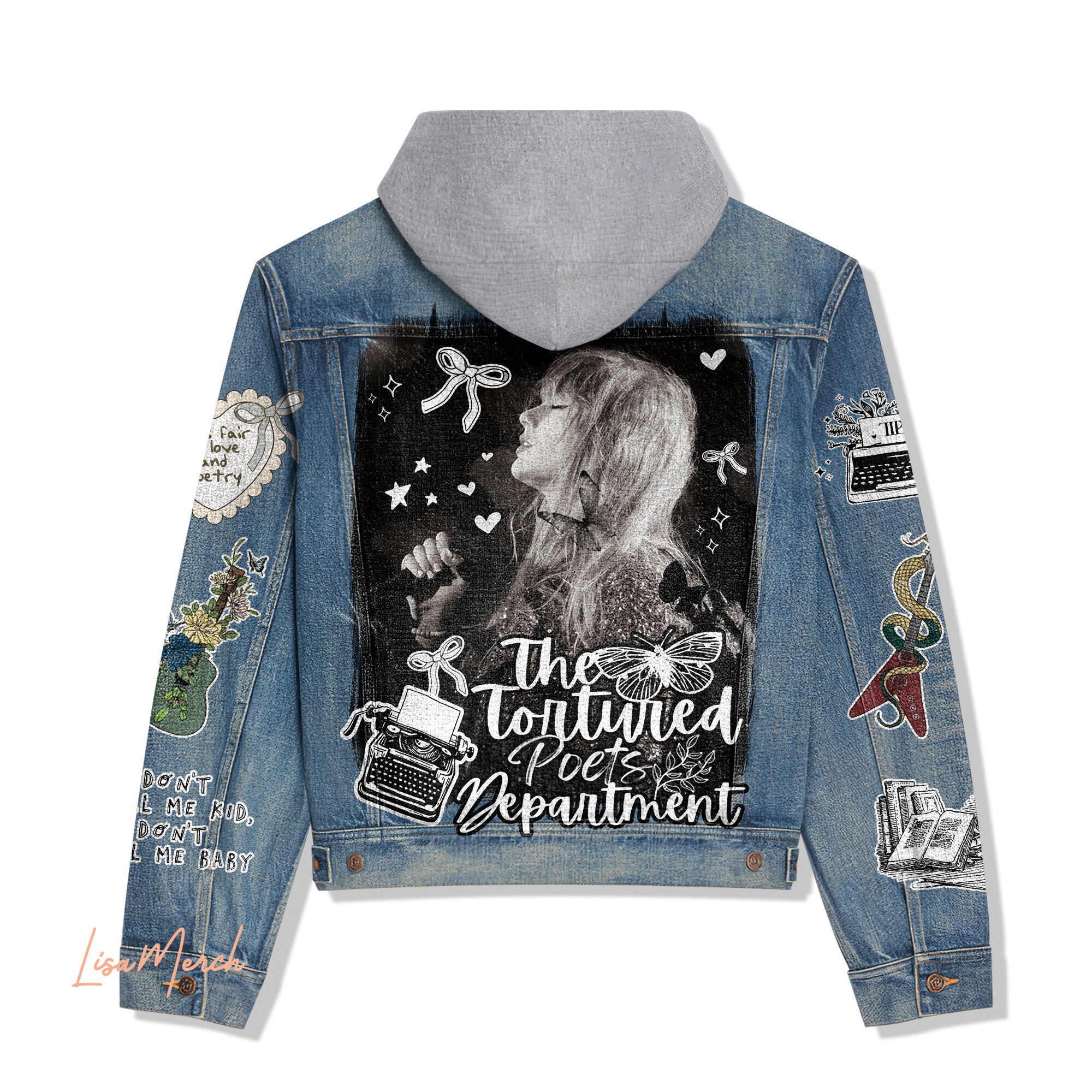 Taylor Swift Hooded Denim Jacket 2025 Trendy Fall Jackets For Men And Women 