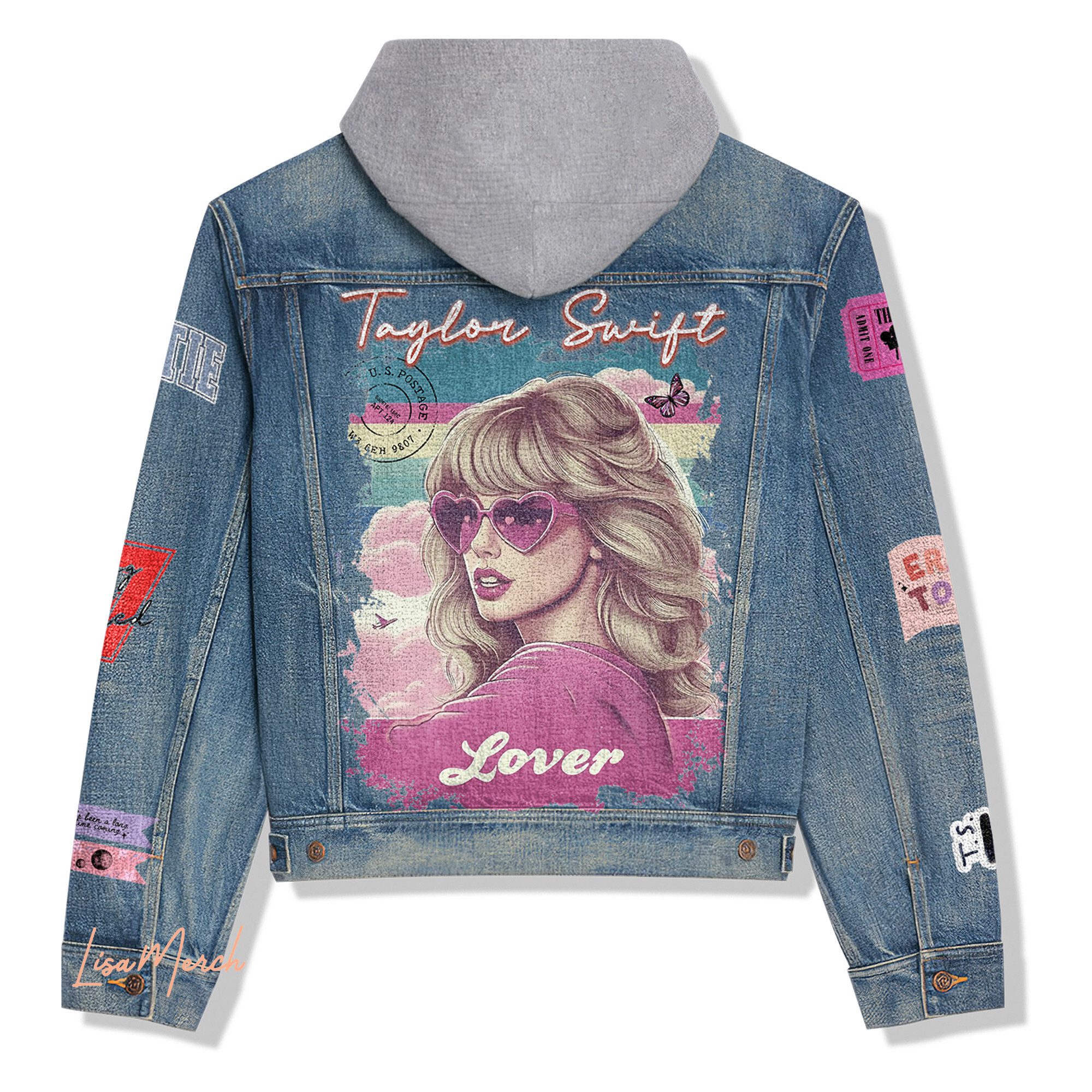 Taylor Swift Hooded Denim Jacket Trendy Fall Jackets 2025 For Men And Women Hot Item For Cold Weather 