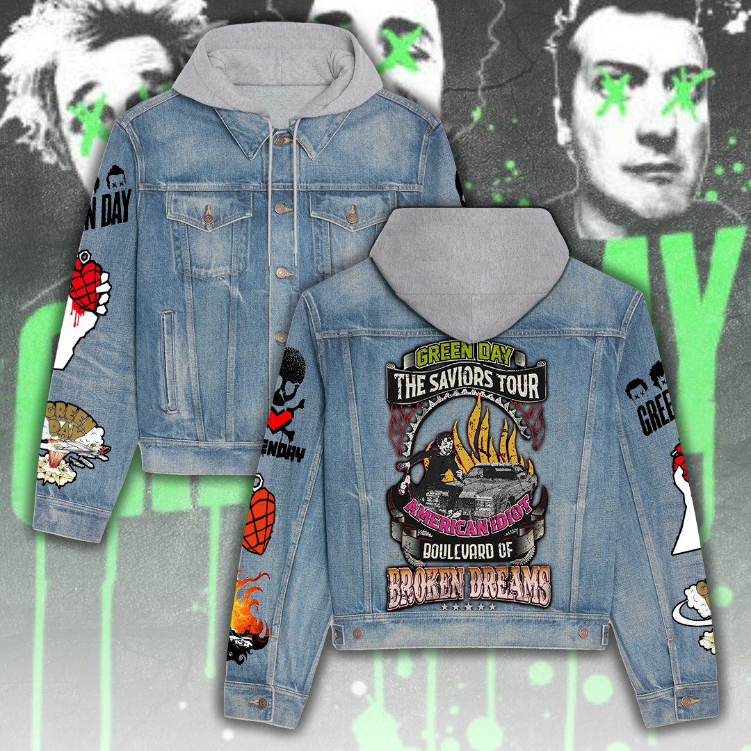 Greenday Denim Hood Jacket Trendy Fall Jackets 2025 For Men And Women 