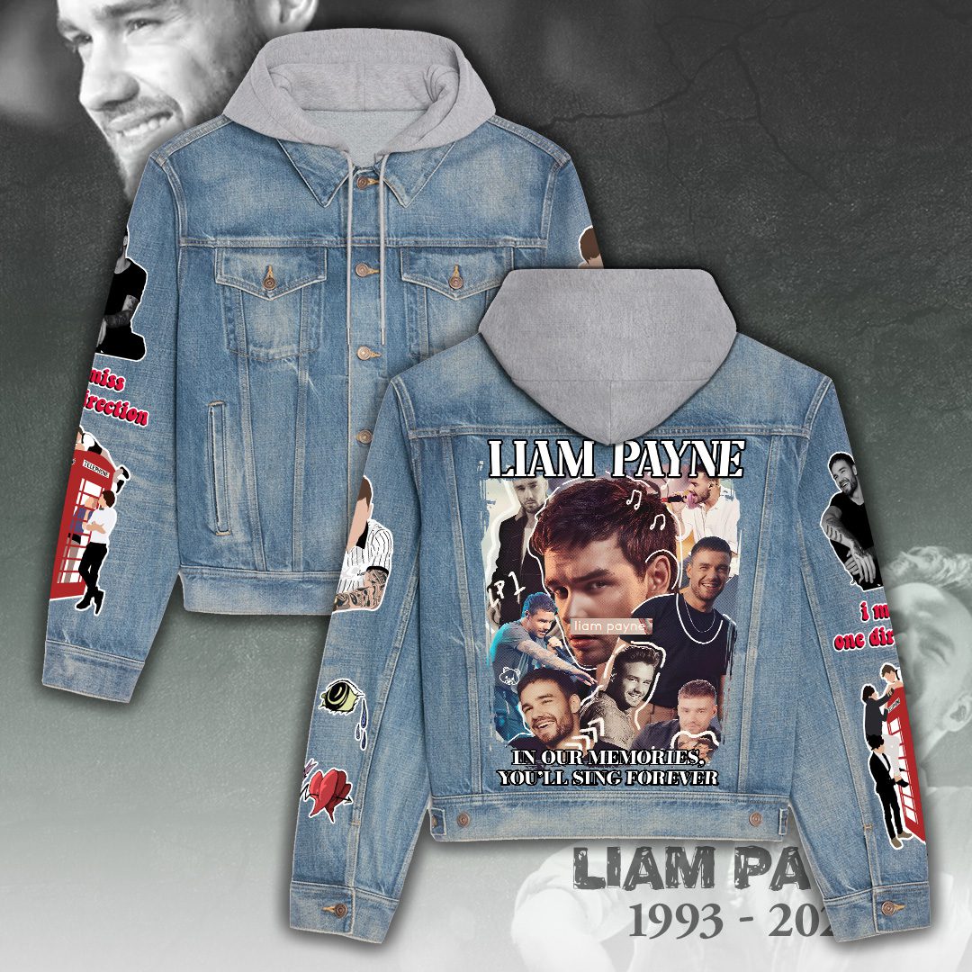 Liam Payne Denim Hood Jacket Trendy Fall Jackets 2025 For Men And Women 