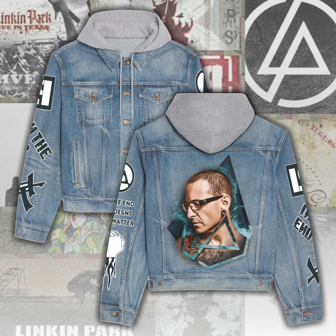 Linkin Park Denim Hood Jacket Trendy Fall Jackets 2025 For Men And Women 