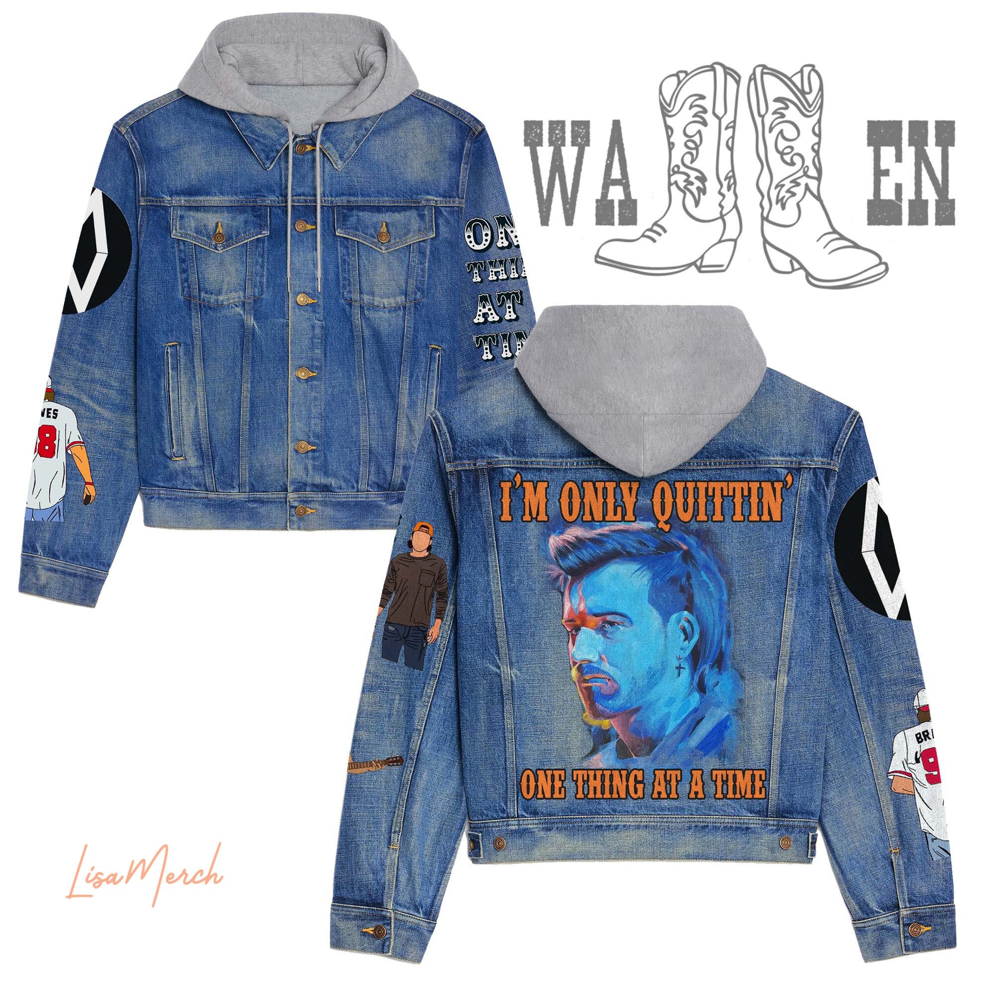 Morgan Wallen Hooded Denim Jacket Trendy Fall Jackets 2025 For Men And Women 