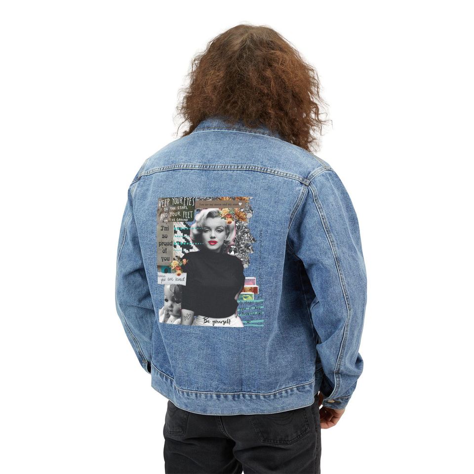 Marilyn Monroe Collage Inspirational Quote Boyfriend Best Fall Jacket 2025 Style For Men Women Positive Vibes