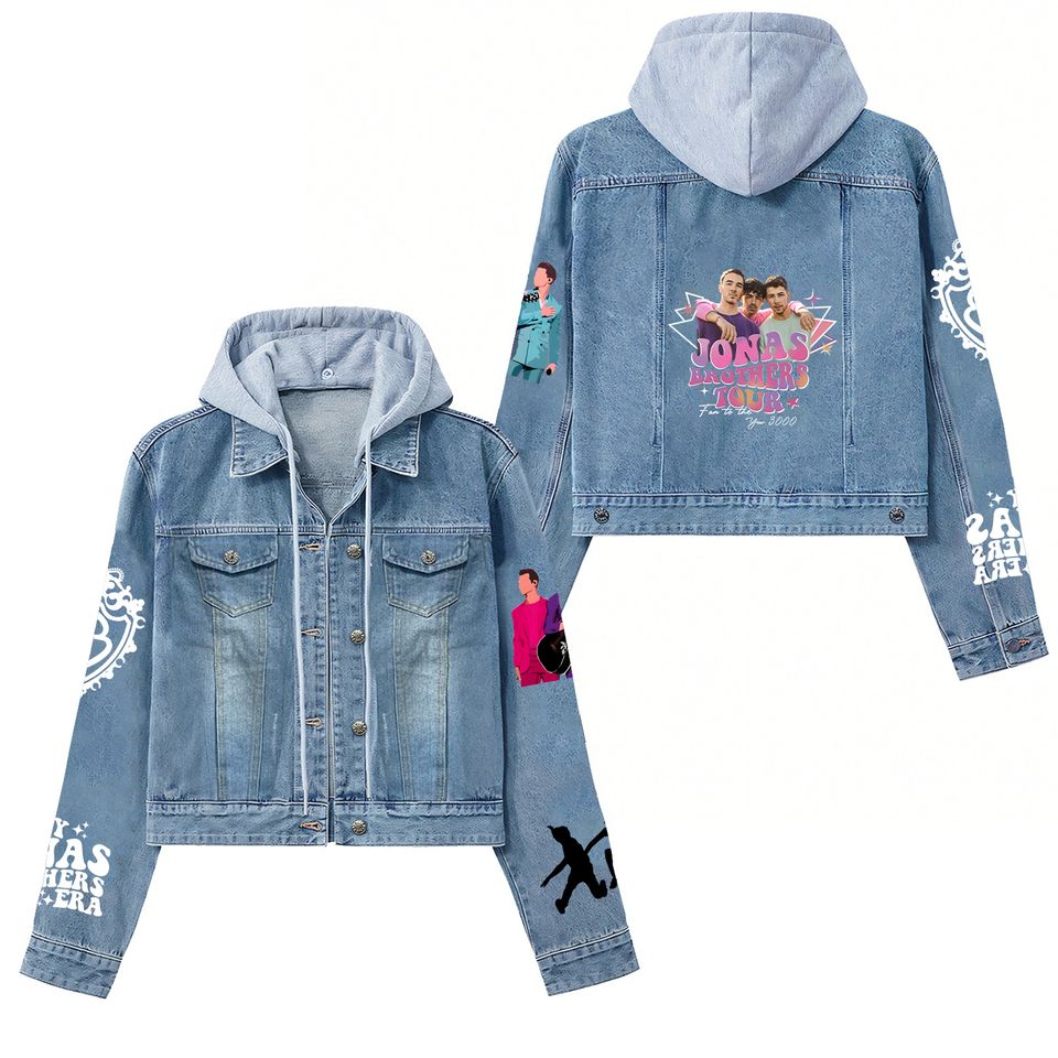 Jonas Brothers Hooded Denim Jacket Best Fall Jacket 2025 Style For Men Women