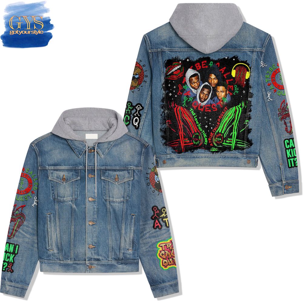 A Tribe Called Quest The Low End Theory Hooded Denim Jacket Best Fall Jacket 2025 Style For Men Women