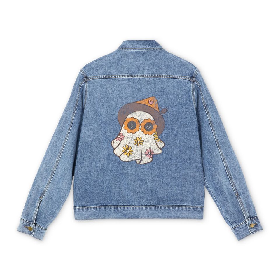 Halloween Denim Jacket Cozy Denim Outerwear 2025 For Men Women