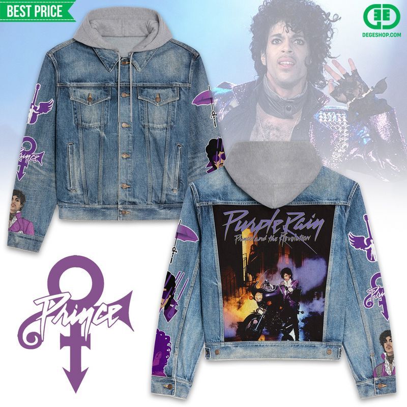 Purple Rain Prince Hooded Denim Jacket Best Fall Jacket 2025 Style For Men Women