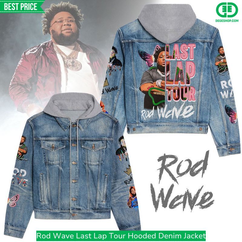 Rod Wave Last Lap Tour Hooded Denim Jacket Best Fall Jacket 2025 Style For Men Women