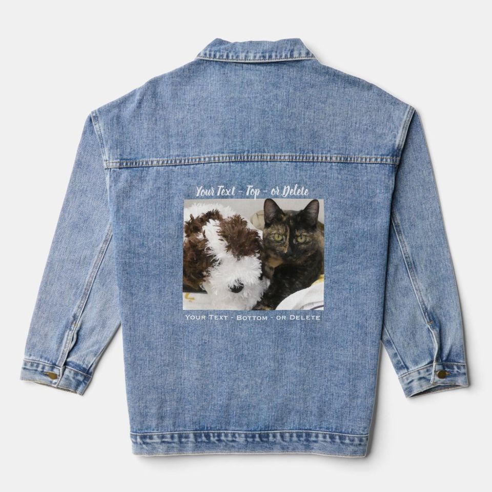 Custom Photo And Text Denim Jacket Top Rated Fall 2025 Denim Jackets For Men Women