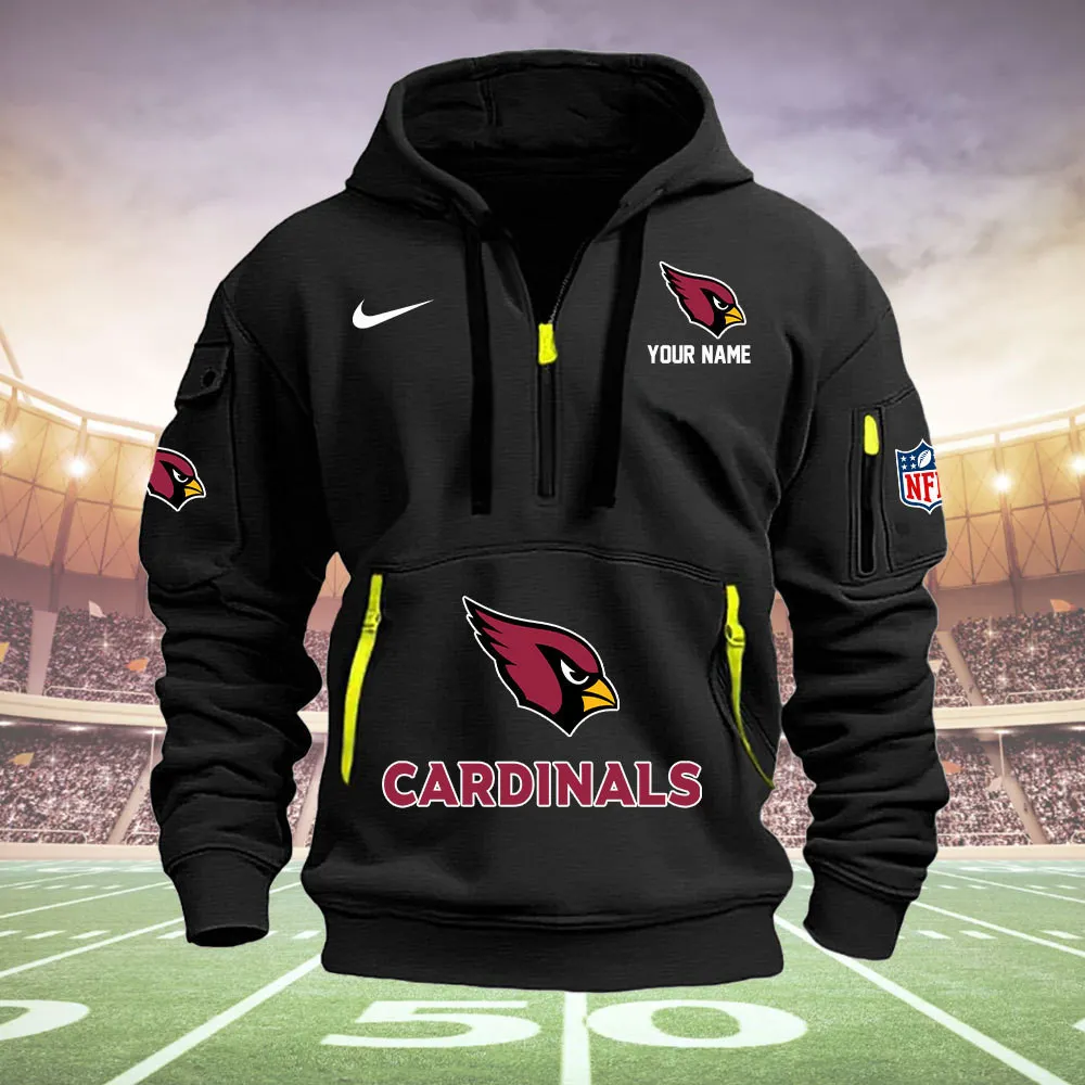 Arizona Cardinals New Personalized Heavy Hoodie Quarter Zip Hoodie For Fans