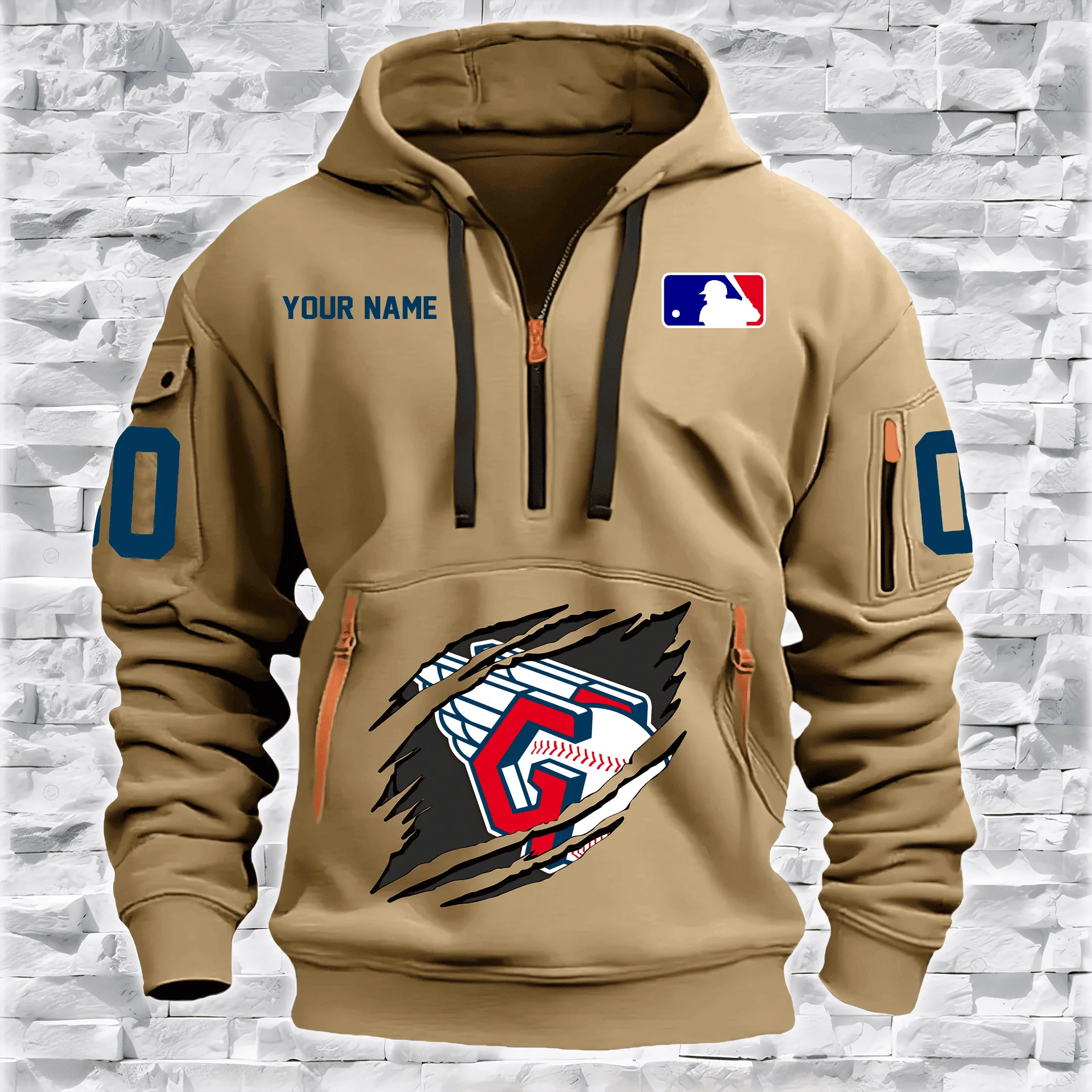 Cleveland Guardians New Personalized Heavy Hoodie Quarter Zip Hoodie Limited Edition