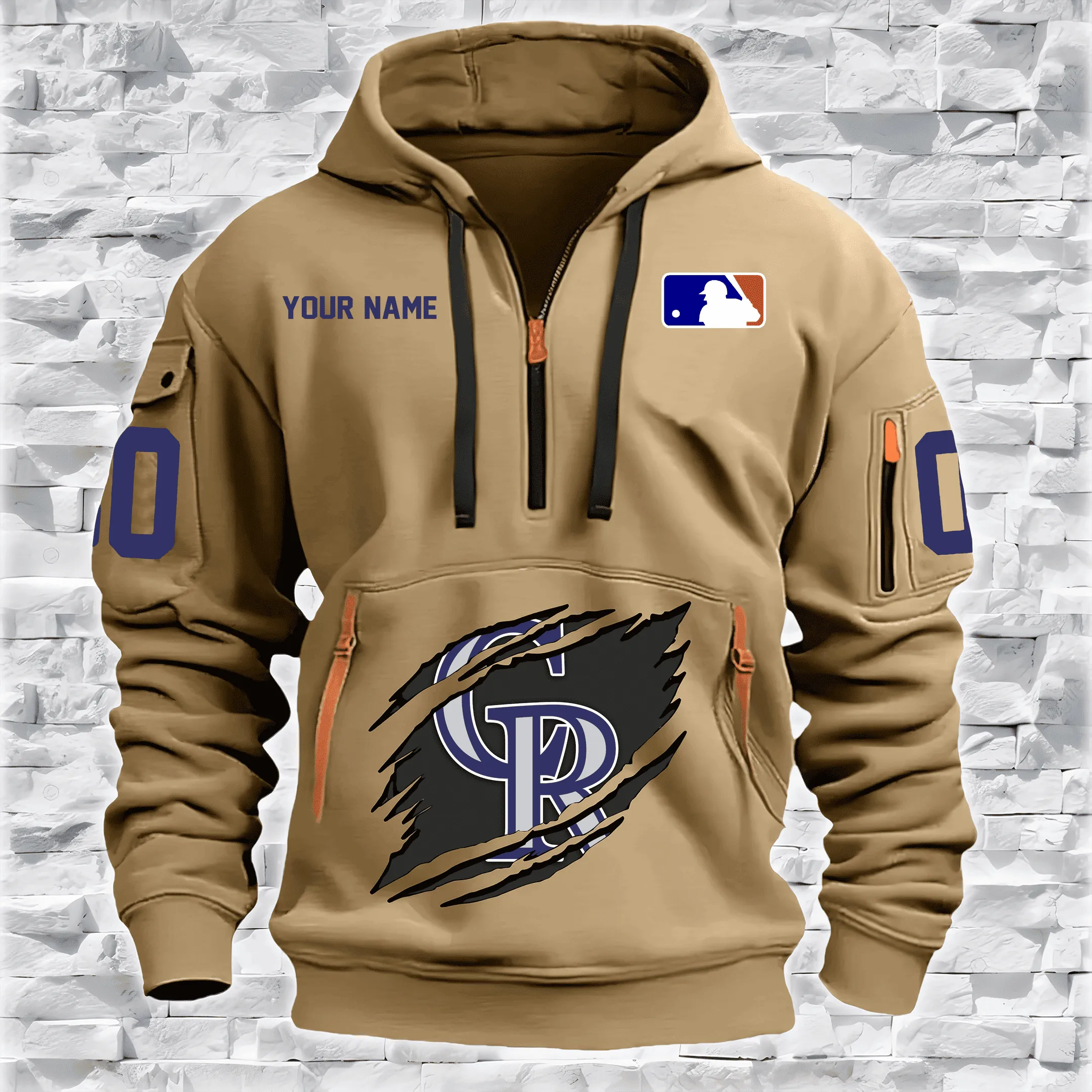 Colorado Rockies New Personalized Heavy Hoodie Quarter Zip Hoodie Limited Edition