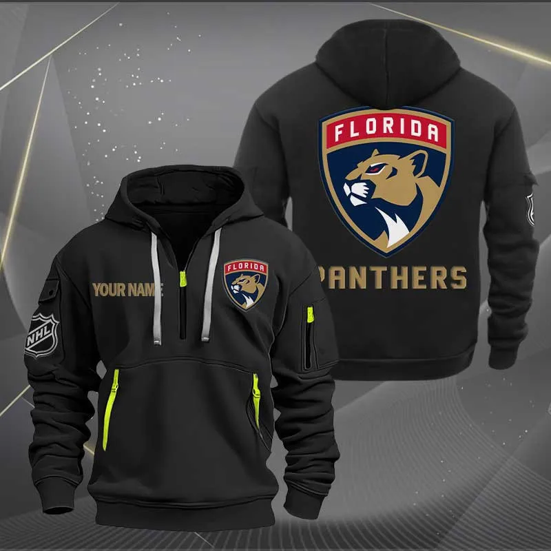 Florida Panthers Heavy Hoodie Quarter Zip Hoodie