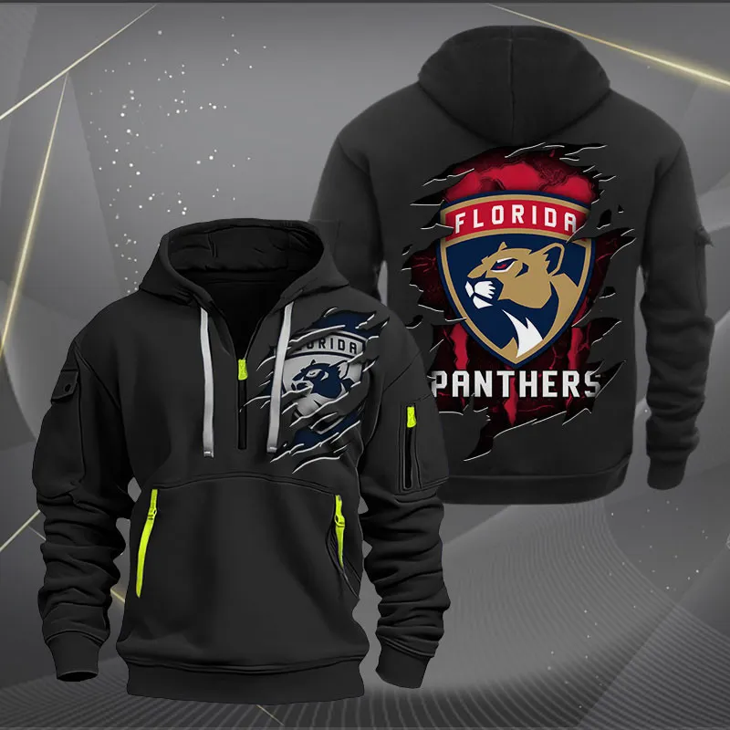 Florida Panthers Heavy Quarter Zip Hoodie For Men Women