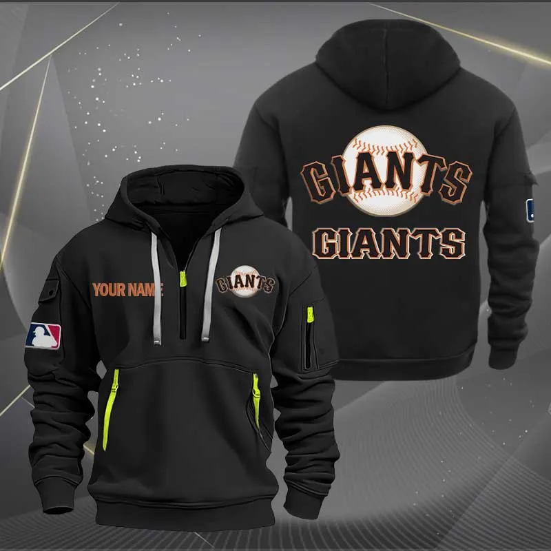 San Francisco Giants Heavy Quarter Zip Hoodie For Men Women