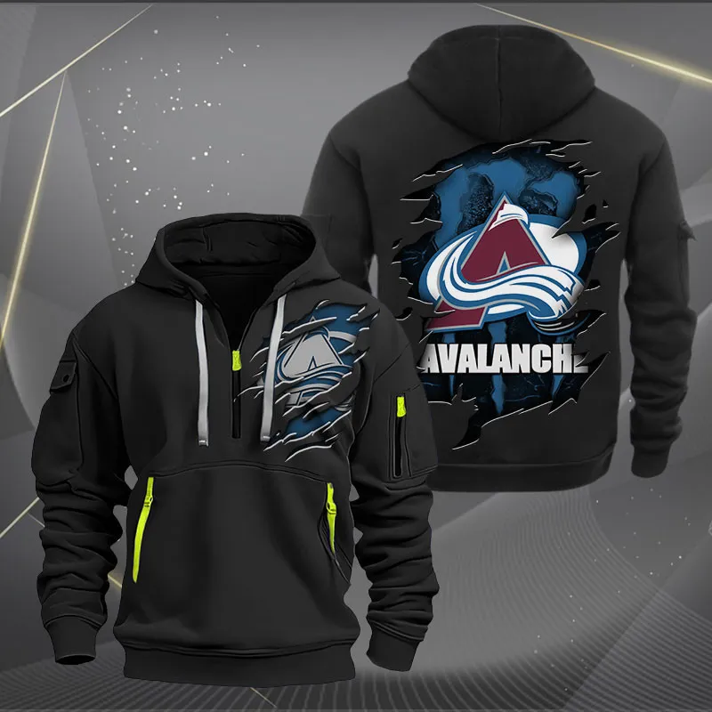 Colorado Avalanche Heavy Quarter Zip Hoodie For Men Women