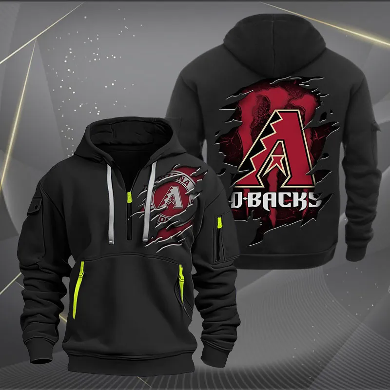 Arizona Diamondbacks Heavy Quarter Zip Hoodie For Men Women