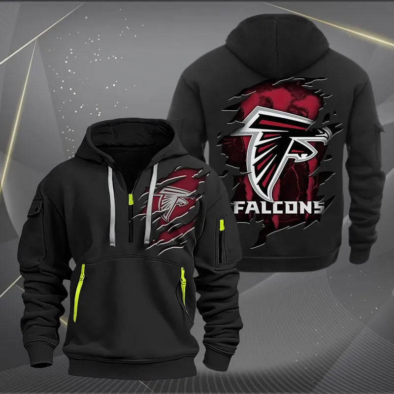 Atlanta Falcons Heavy Quarter Zip Hoodie For Men Women
