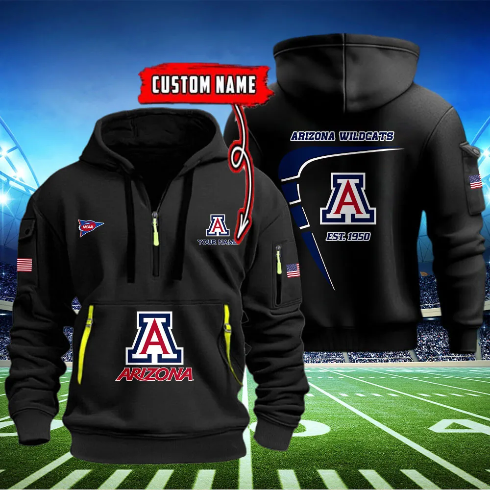 Arizona Wildcats Heavy All Over Print Hoodie Zip Up Hoodie