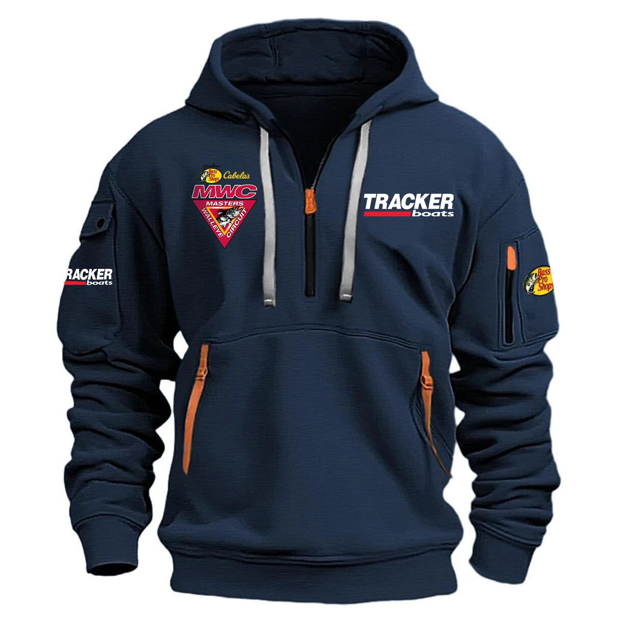 Tracker Hoodie Half Zipper Quarter Zip Hoodie Masters Walleye Circuit