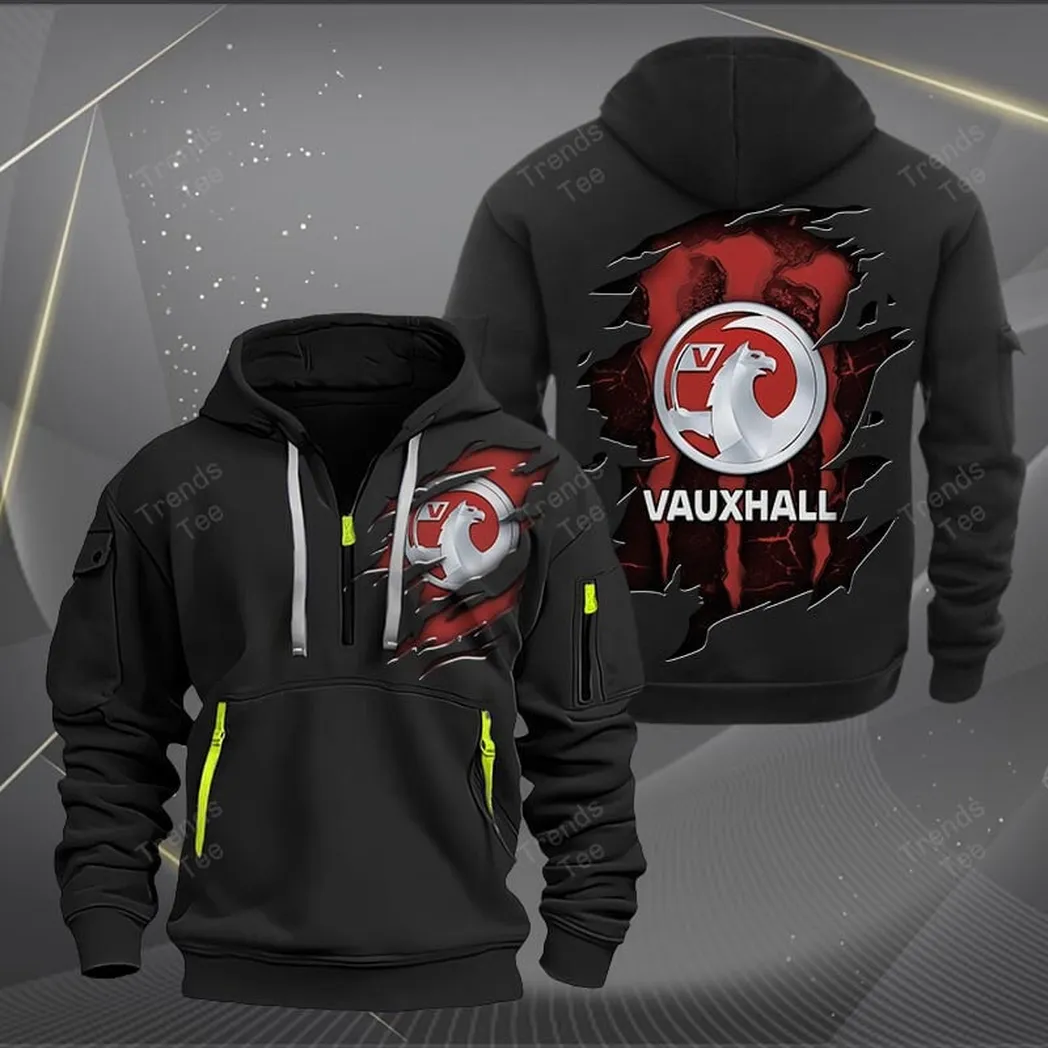 Vauxhall Hoodie Half Zipper Quarter Zip Hoodie For Men And Women